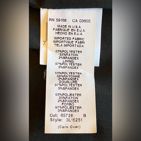 EUC KAREN KANE Ruched Sleeve Houndstooth Plaid Blazer W/ Stretch M Cream/Multi - Picture 12 of 14